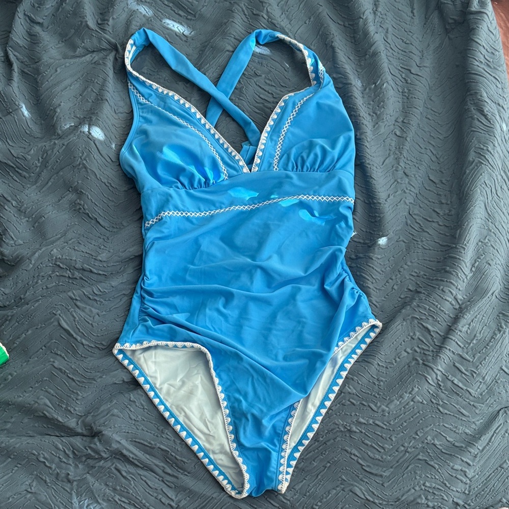 Cupshe Blue One Piece Swimsuit